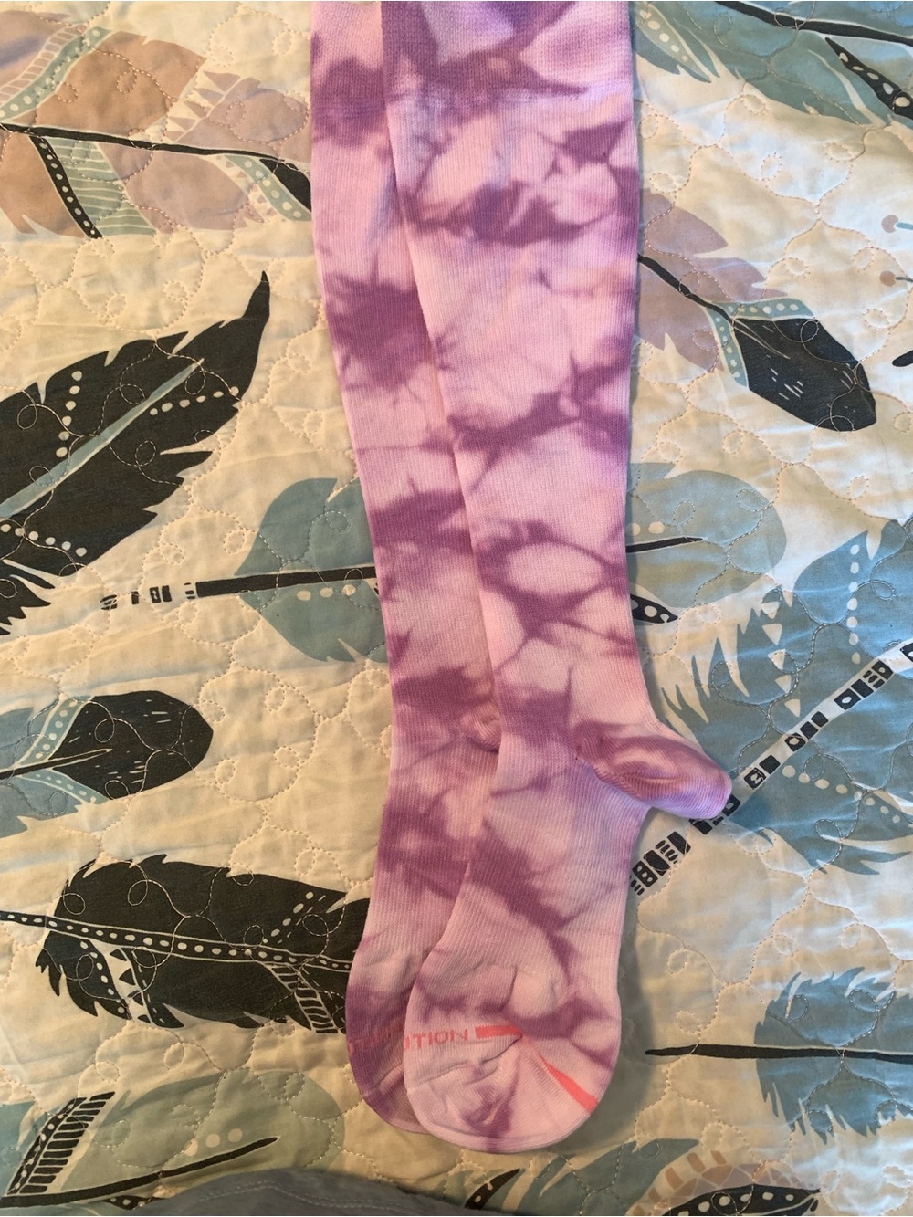 NWOT Tie-Dye Purple Compression Socks